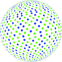 dotted vector sphere
