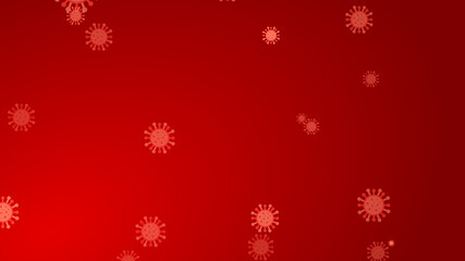 Coronavirus red pattern banner background. Abstract healthcare Illustrations concept COVID-19.
