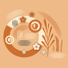 Vector illustration of an abstract geometric background.