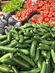 vegetables on the market