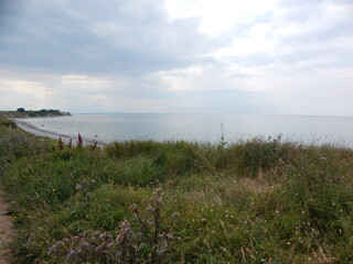 sunset over the river