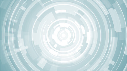 Circle white blue bright technology Hi-tech background. Abstract graphic digital future concept design.