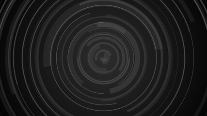 Obraz premium Circle black gray technology Hi-tech dark background. Abstract graphic digital future concept design.