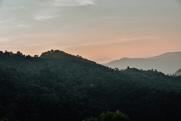 mountain landscape in NAN Thailand.