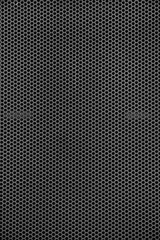 Black iron speaker grid texture.Black honeycomb background