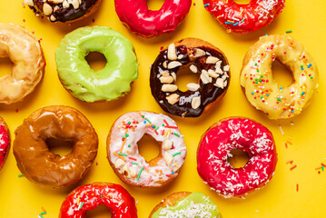 Homemade Round Glazed Donuts Ready to Eat