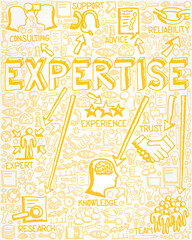 Vector Illustration of Icon Collection with Expertise Concept