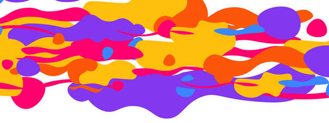 Trendy liquid style shapes abstract design, dynamic vector background for placards, brochures, posters, web landing pages, covers or banners