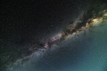 夏の銀河　中心と北アメリカ星雲