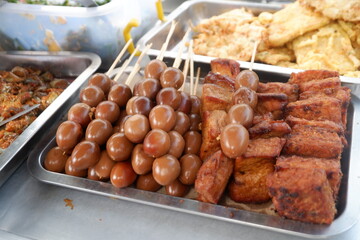 Indonesian street food sell on street vendor