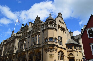 Townscape of Oxford in UK