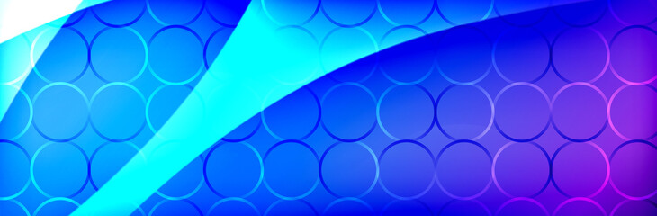 Fluid gradient neon color waves, vector abstract background