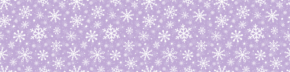 Naklejka na ściany i meble Christmas seamless pattern with snowflakes. Winter background. Vector