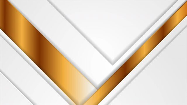 Luxury golden and black geometric abstract corporate motion background. Seamless looping. Video animation Ultra HD 4K 3840x2160