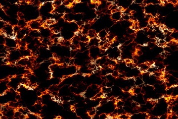 flame fire hot glow mineral line texture on black marble luxury interior