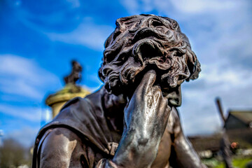 Statues of Shakesperean characters Stratford upon Avon Warwickshire England UK
