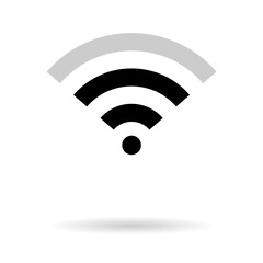 Wi-fi internet symbol, wifi free signal vector illustration, wireless mobile icon, wi fi free