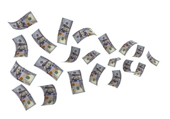 3d Render 100 US Dollar Paper Money