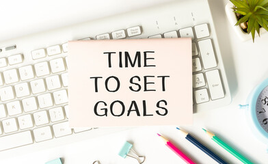 Conceptual hand writing showing Set Smart Goals. Business photo text list to clarify your ideas focus efforts use time wisely.