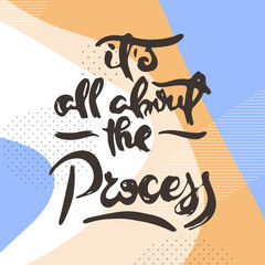 Motivational phrase. Hand drawn ornate lettering. Hand drawn doodle print