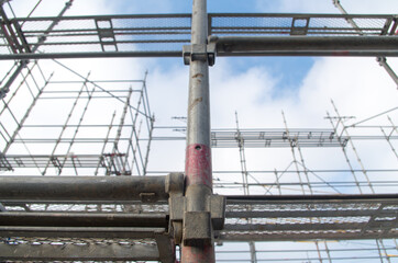 建設現場　足場