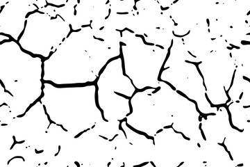 Fracture Surface Effect or Broken Collapse Vector Frame
