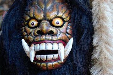 Gedrug dance mask. Gedrug is one of Indonesia's traditional dance arts.