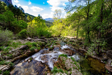 Rio mundo en la sierra del segura