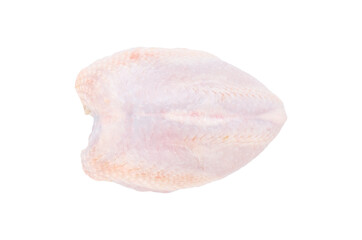 Fresh chicken breast isolated on a white background.