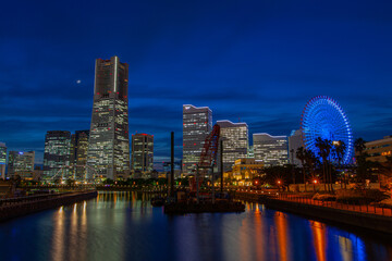 Naklejka premium みなとみらいの夜景