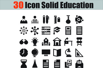 30 Icon School and Education for any purposes website mobile app presentation