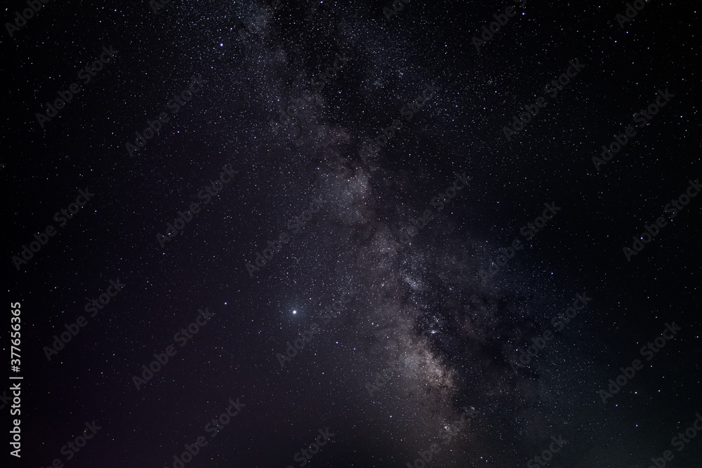 Wall mural milky way galaxy in the night sky