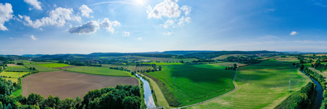 Leine mit Landschaftsblick Alfeld