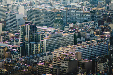 Naklejka premium cityscape buildings skyscraper Paris France Europe