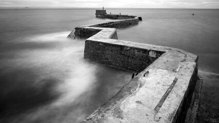 Sea defences,  Saint Monans, Fife, Scotland,UK