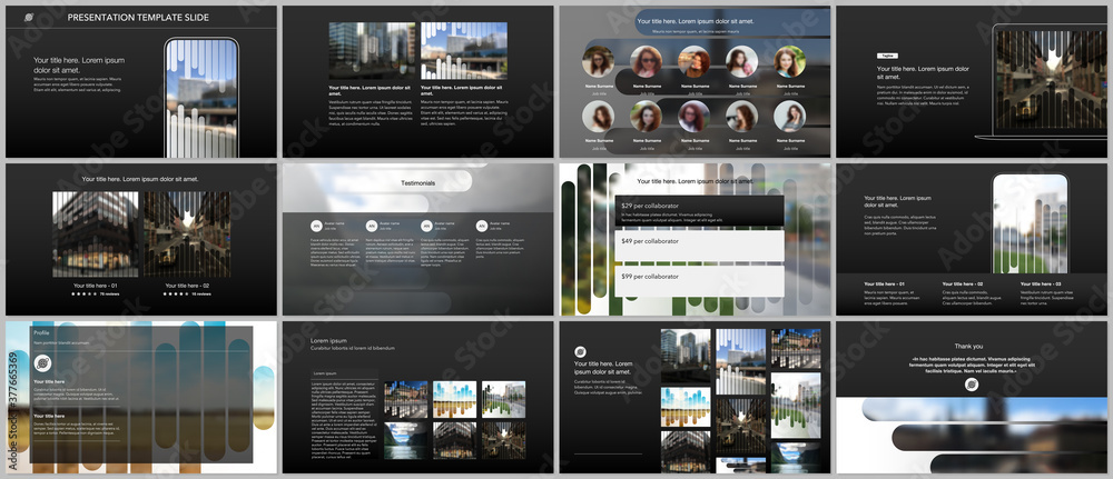 Sticker vector templates for website design, presentations, portfolio. templates for presentation slides, fl