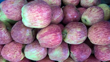 closeup view of fresh fruit Apples