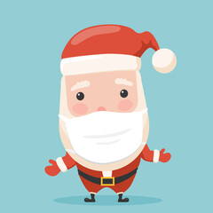 Santa with medical surgery face mask. To see the other vector Christmas illustrations , please check Christmas collection.