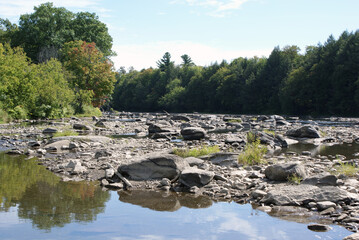 Missisquoi River during a drought