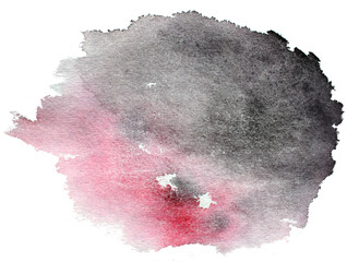 Watercolor red background. Watercolor black background.
