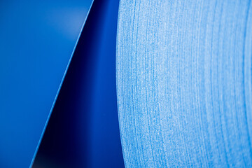 Curved lines of rolled metal are made of sheet steel.