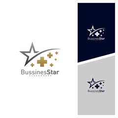 Star Medical Logo Template Design Vector, Concept, Creative Symbol, Icon