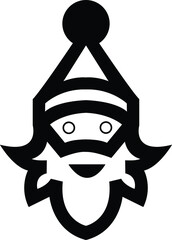Santa clause vector icon shape