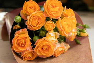 wedding bouquet of roses