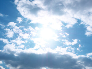 Fototapeta premium 太陽と雲