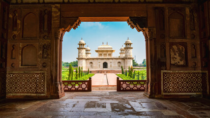 The Tomb of I'timād-ud-Daulah or Baby Taj in Agra, India	
