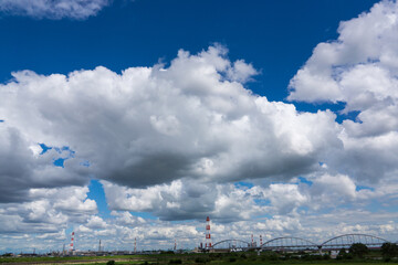 青空と雲　入道雲