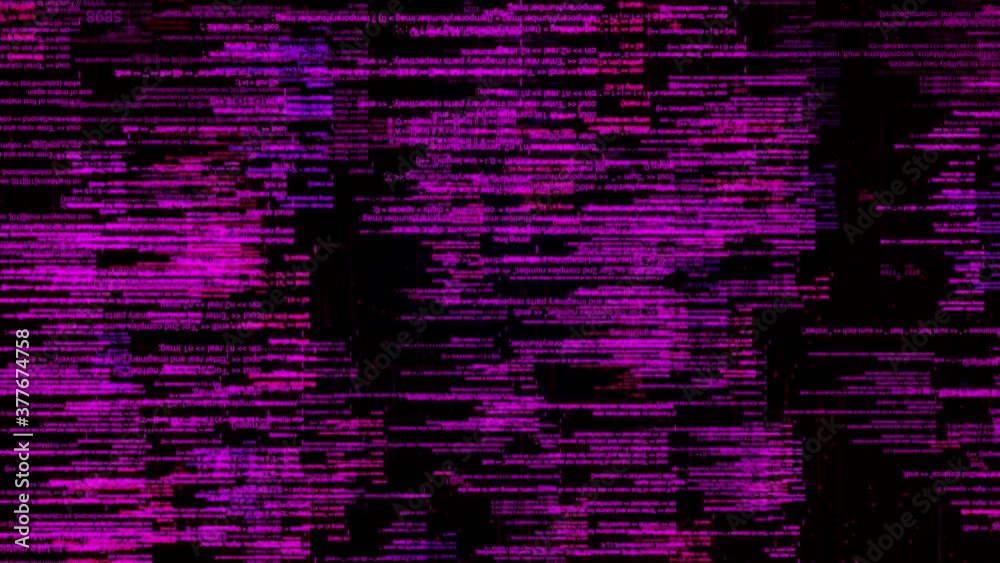 Aufkleber abstract digital data processing on black background, seamless loop. animation. digitally generated 