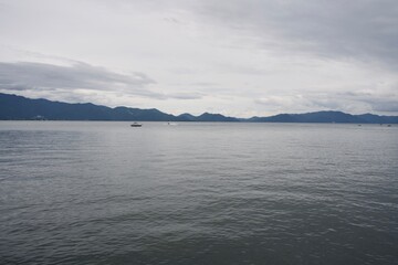 The view of Inawashiro lake in Fukushima.