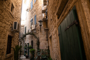 Cozy alleys of the old town of Kotor